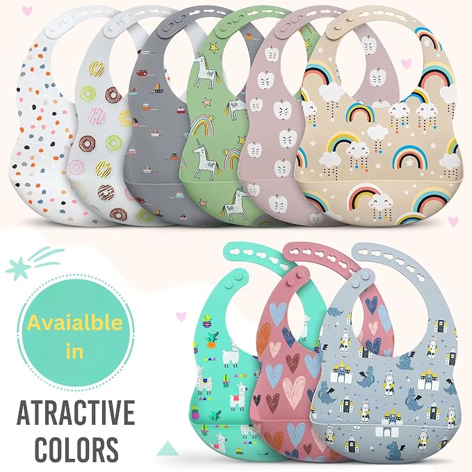 BPA-Free Silicone Baby Bibs - Image 4