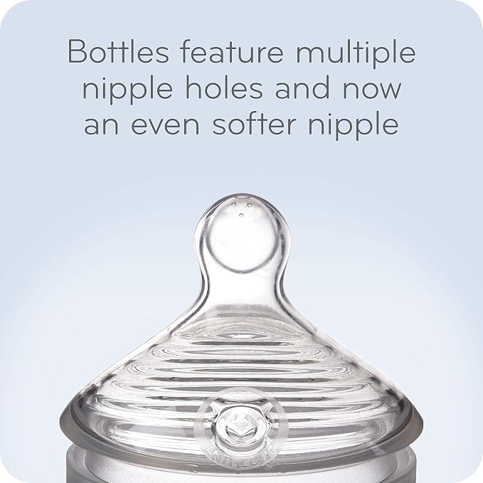 NUK Simply Natural Glass Baby Bottles, 4 oz, 3 Pack - Image 4