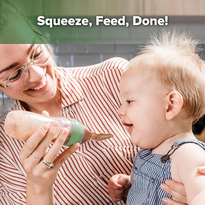 Haakaa Silicone Baby Food Dispensing Spoon Feeder 4oz - Image 2