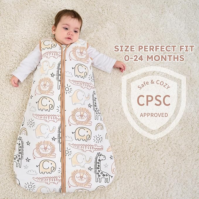 Yoofoss Baby Sleep Sack 0-6 Months, TOG 2.5 Baby Wearable Blanket - Image 7
