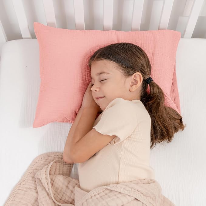 Comfy Cubs Toddler Pillow with Muslin Pillowcase, 13 x 18 in - Image 2