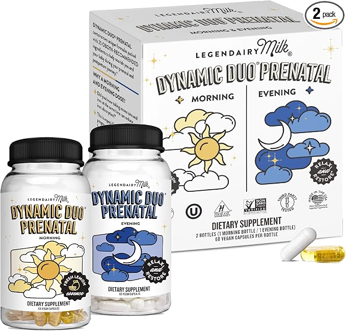 Legendairy Milk Dynamic Duo® Prenatal 2-in-1 Prenatal Vitamins by LegendairyMilk