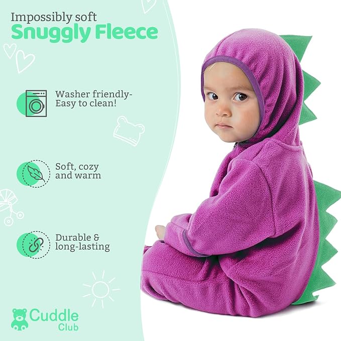 Cuddle Club Fleece Baby Bunting Bodysuit - Image 2