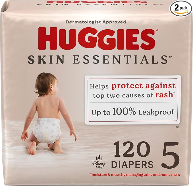 Huggies Size 5 Diapers, Skin Essentials Baby Diapers, Size 5 by Huggies%C2%AE