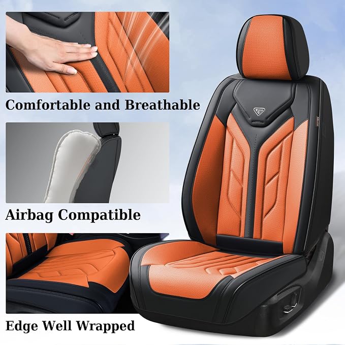 Coverado Seat Covers, Car Seat Covers Front Seats, Leather Seat Covers - Image 3
