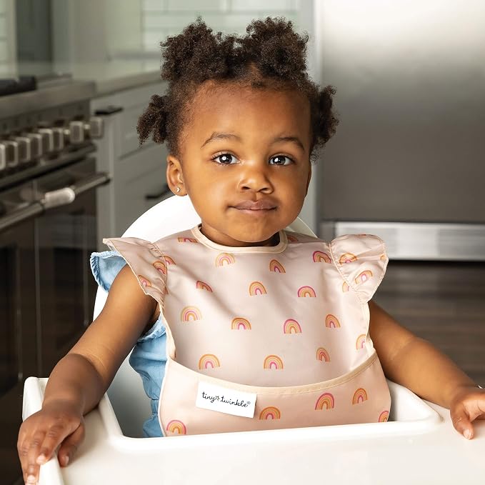 Tiny Twinkle Mess Proof Baby Bibs - Image 9