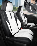FREESOO Black White Front Car Seat Covers by FREESOO