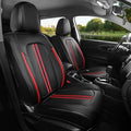 FREESOO Leather Car Seat Covers Full Set, Waterproof Black Seat Covers by FREESOO