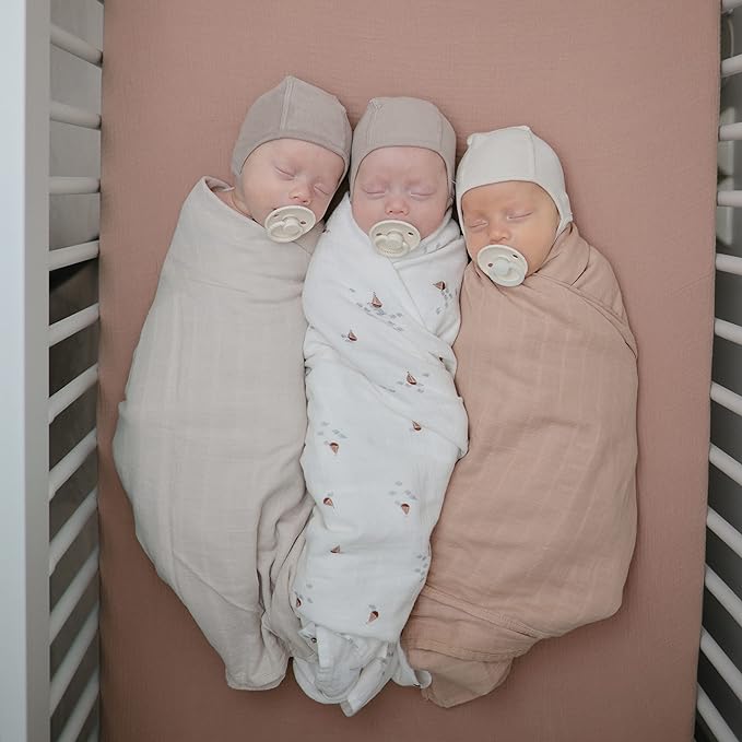 mushie Muslin Baby Swaddle Blanket | 100% Organic Cotton - Image 5