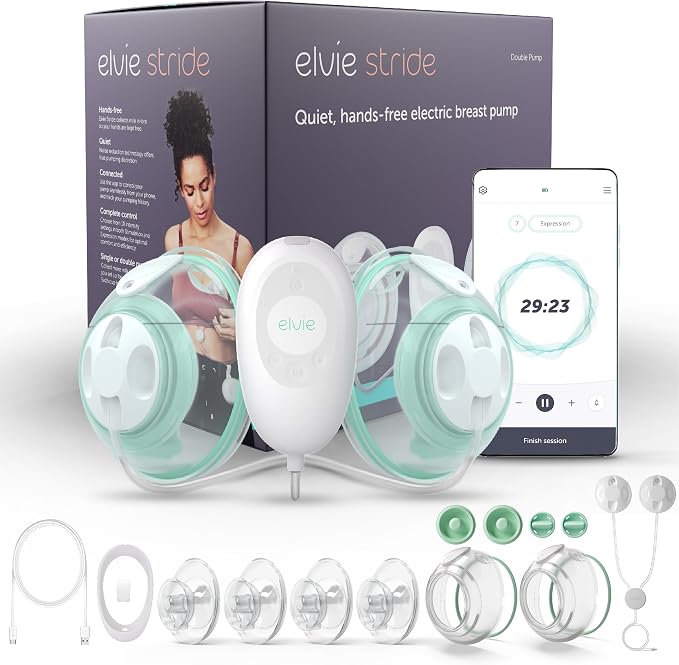Elvie Stride Hospital-Grade, App-Controlled Breast Pump by Elvie