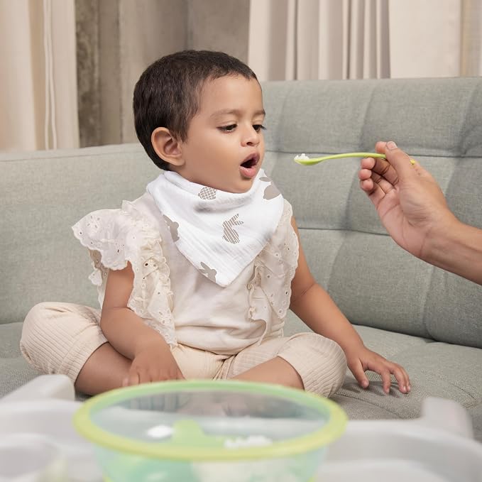 Muslin Baby bibs for drooling and teething, 100% cotton, Bibs for baby girl - Image 4
