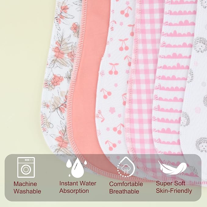 2-in-1 Burp Cloths and Baby Bibs - Image 3