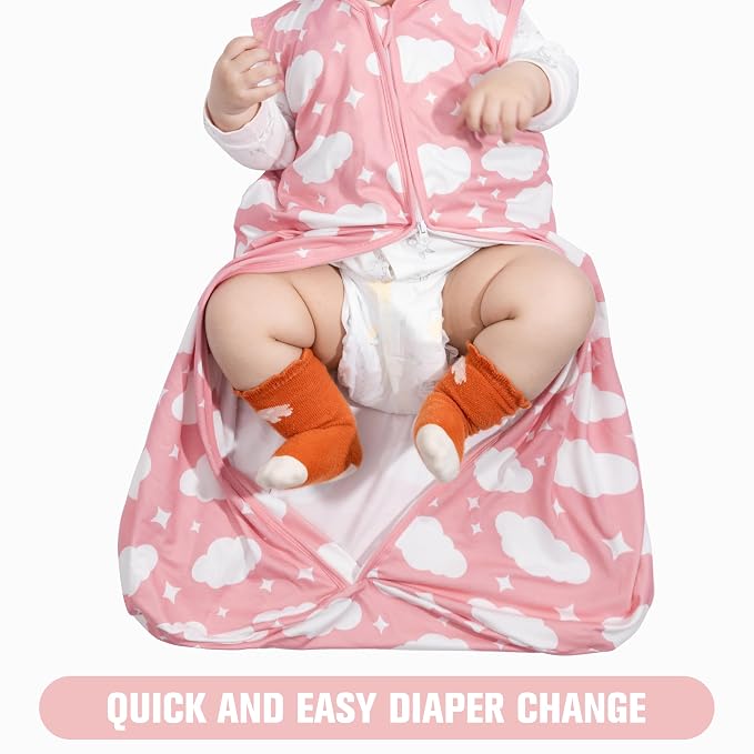 Baby Sleep Sack 6-12 Months Baby Wearable Blanket 100% Rayon Cotton 2-Way - Image 4