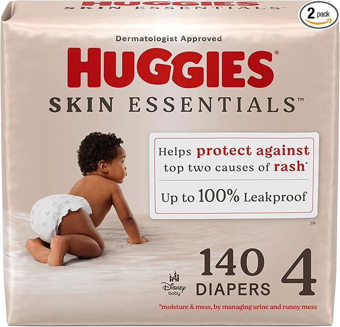 Huggies Size 4 Diapers, Skin Essentials Baby Diapers, Size 4 by Huggies%C2%AE