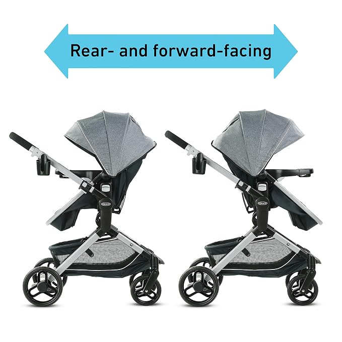 Graco Modes Nest DLX Travel System, 3-in1 Modular Baby Carseat Stroller Combo - Image 4