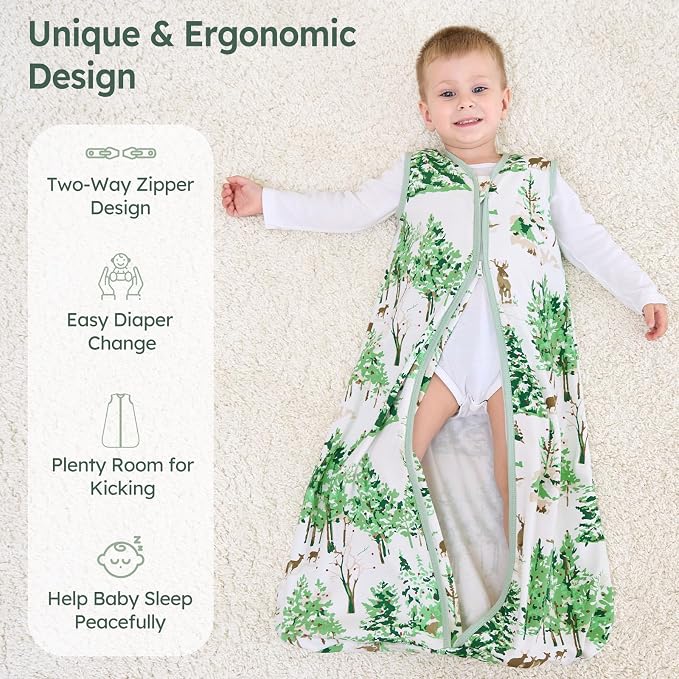 Baby Sleep Sack 18-24 Months 100% Cotton Lightweight 0.5 TOG Wearable Blanket - Image 4