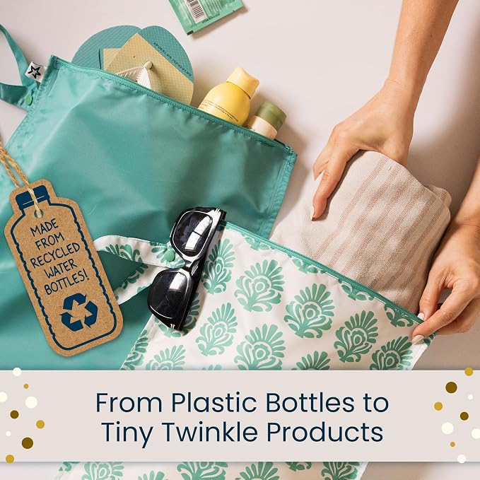 Tiny Twinkle Wet Dry Bag – 2 Pack Reusable Waterproof & Mess Proof Wet Bags - Image 9