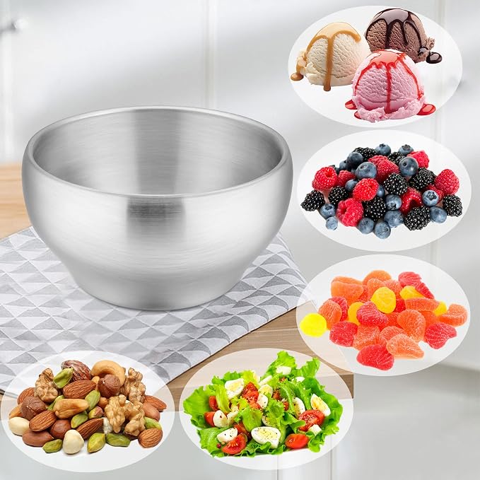 LIANYU 2-Piece 304 Stainless Steel Toddlers Bowls, 12oz Small Bowls - Image 7