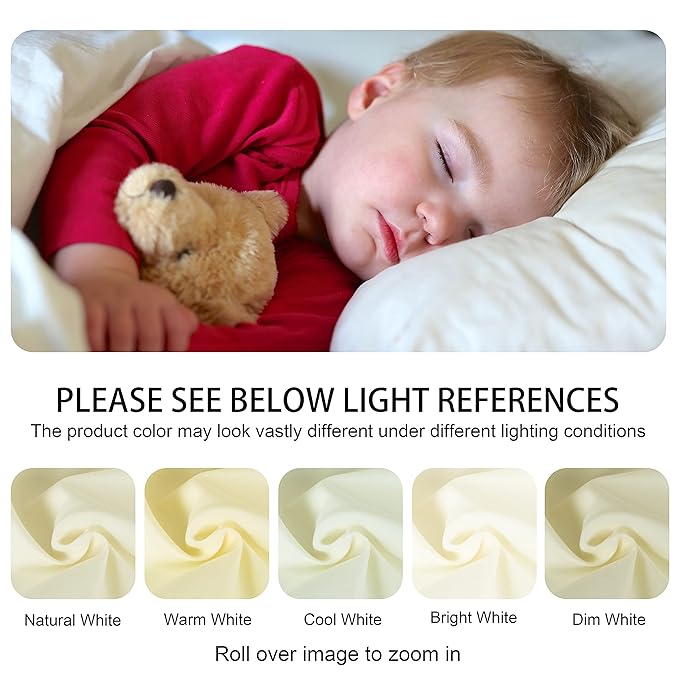 NTBAY Down Alternative Toddler Comforter, Lightweight and Warm Solid Color Baby - Image 8