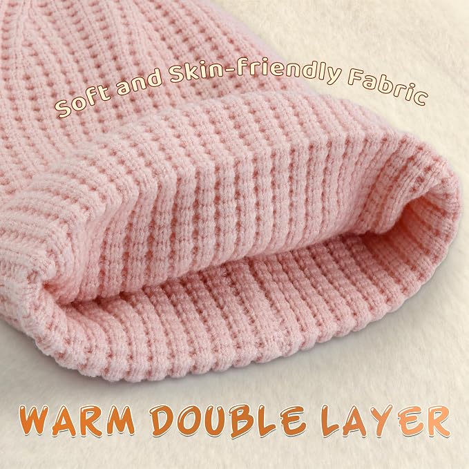 Toddler Beanie Baby Beanies for Kids Boys Winter Hat Girl Cute Kintted Beanie - Image 3