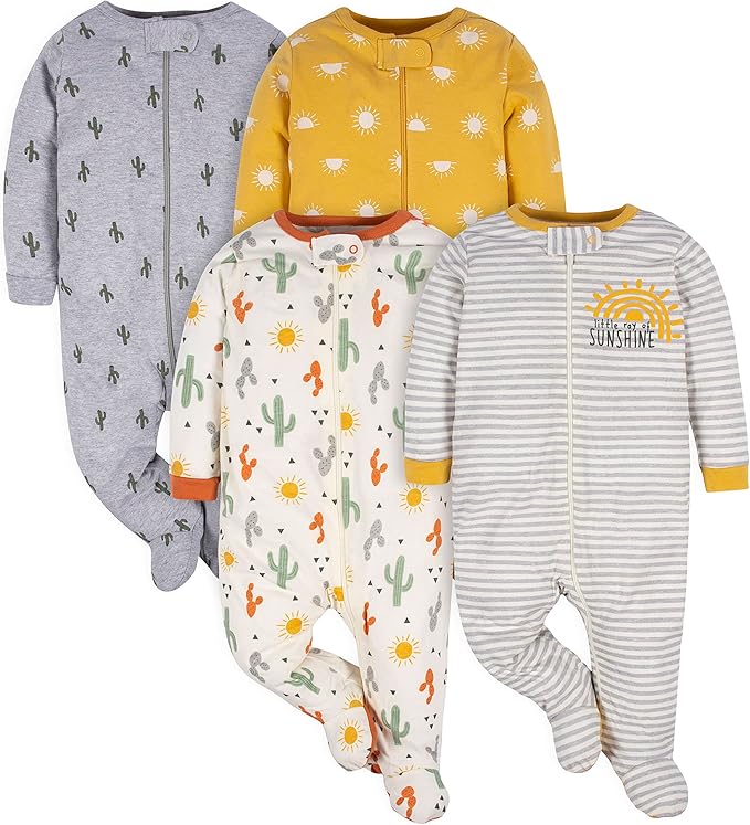 Gerber Baby Boys 4 Pack Sleep 'N Play Footie by Gerber