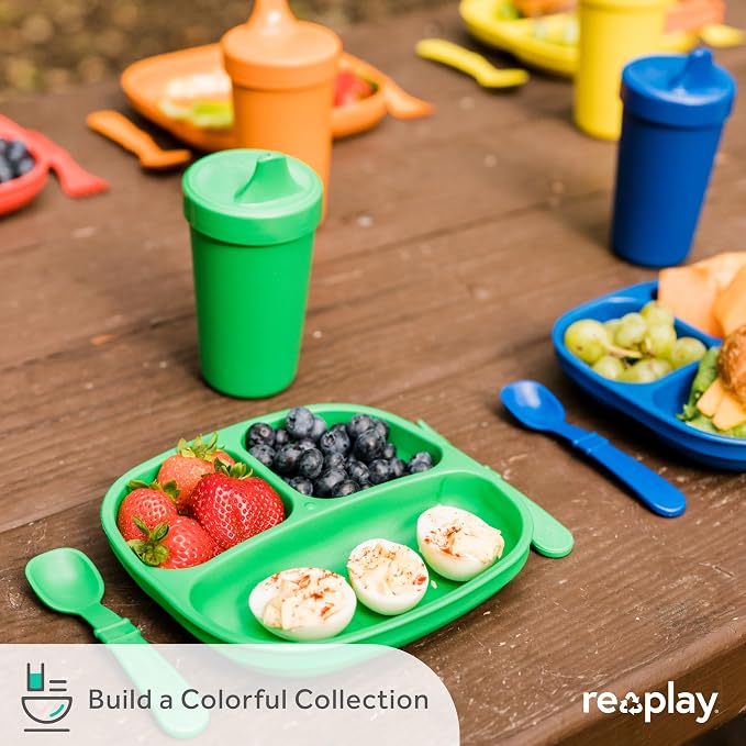 Re-Play Divided Toddler Plates - Image 7