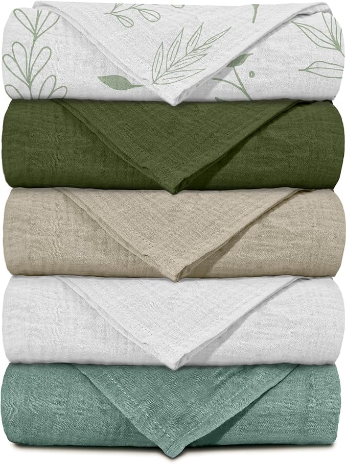 Muslin Receiving Blankets, Neutral Blanket Swaddling by LYRICHOMBABY