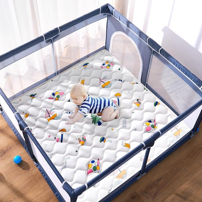 High-Density Foam Baby Play Mat, 36x36 Inches Thicken One-Piece Comfortable and - Image 4