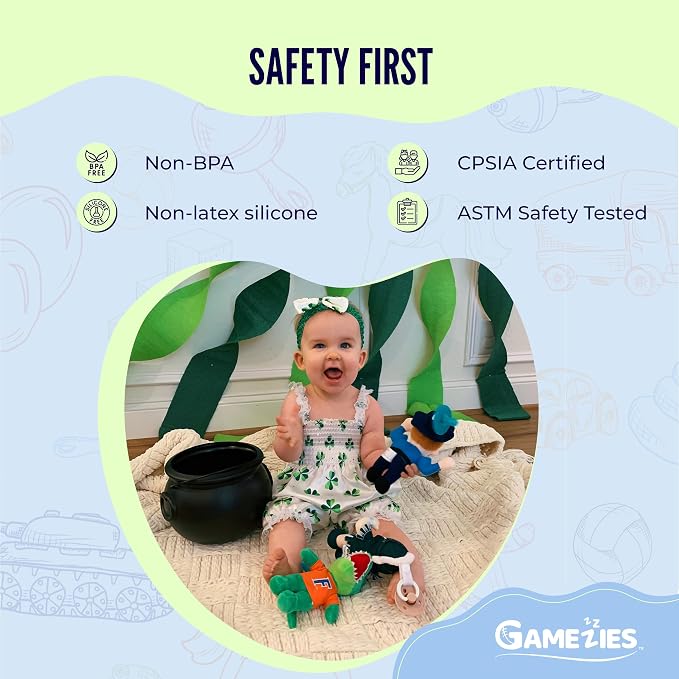 Gamezies Baby Boy and Girl Silicone Cactus Plush Pacifier - Image 4
