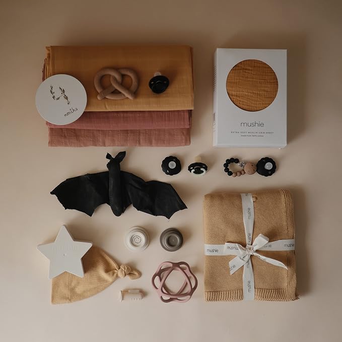 mushie Muslin Baby Swaddle Blanket | 100% Organic Cotton - Image 6