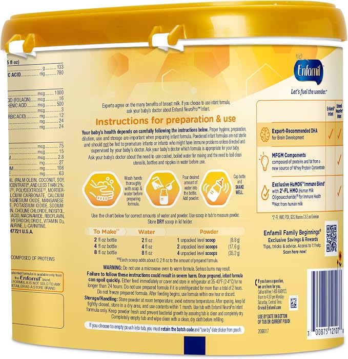 Enfamil NeuroPro Baby Formula, MFGM* 5-Year Benefit, Expert-Recommended - Image 11