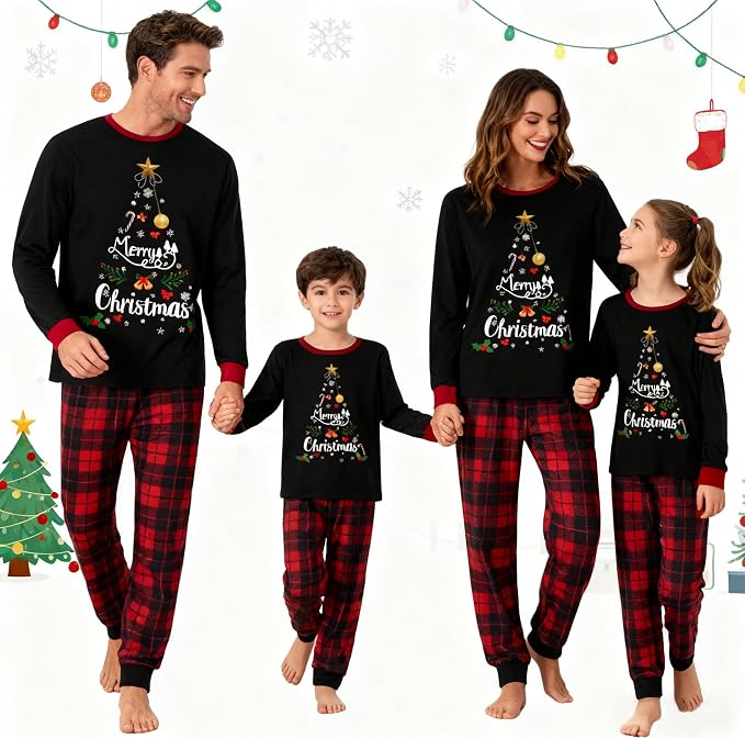 Awoscut Family Christmas Pajamas Matching Pajamas - Image 4