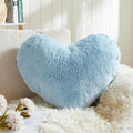 EastTree Heart Pillows, Light Blue Heart Shaped Pillows, Love Throw Pillows by EastTreeHomeGuide