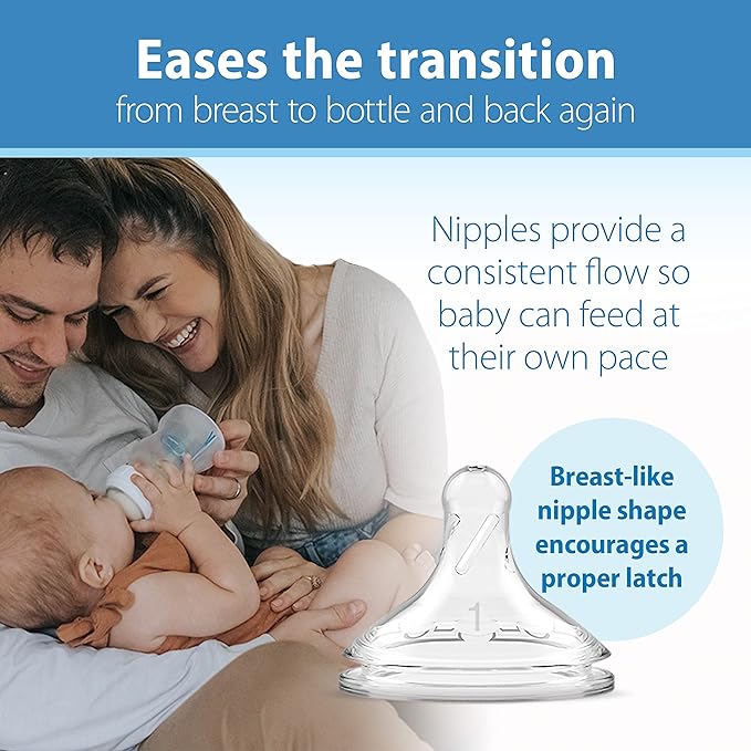 Dr. Brown's Natural Flow Anti-Colic Options+ Wide-Neck Baby Bottles, 9 oz/270 mL - Image 4