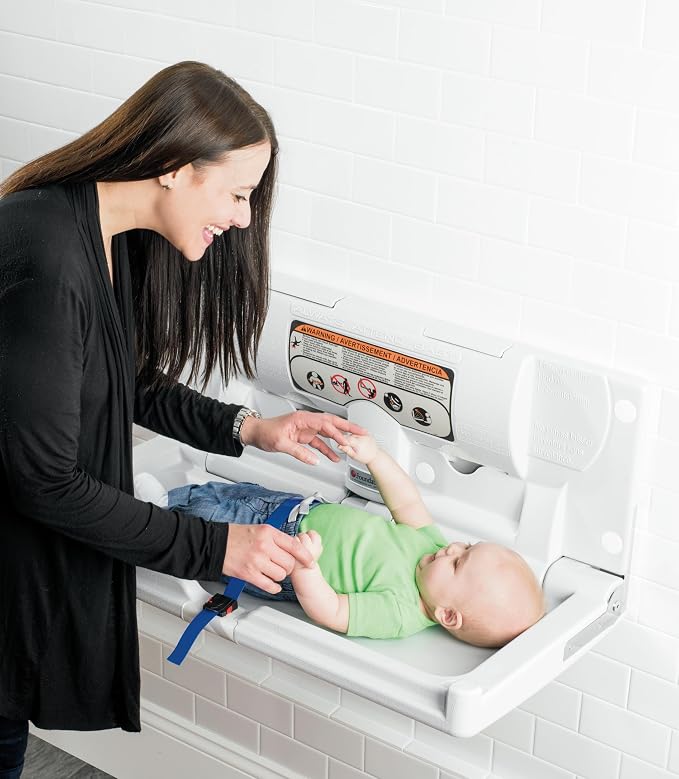 Foundations Classic Horizontal Baby Changing Station w/EZ Mount Backer Plate - Image 7