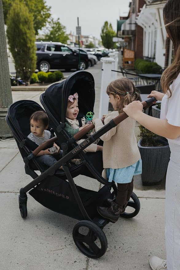 Venice Child Midnight Ventura Single to Double Sit-and-Stand Stroller & 2nd - Image 6
