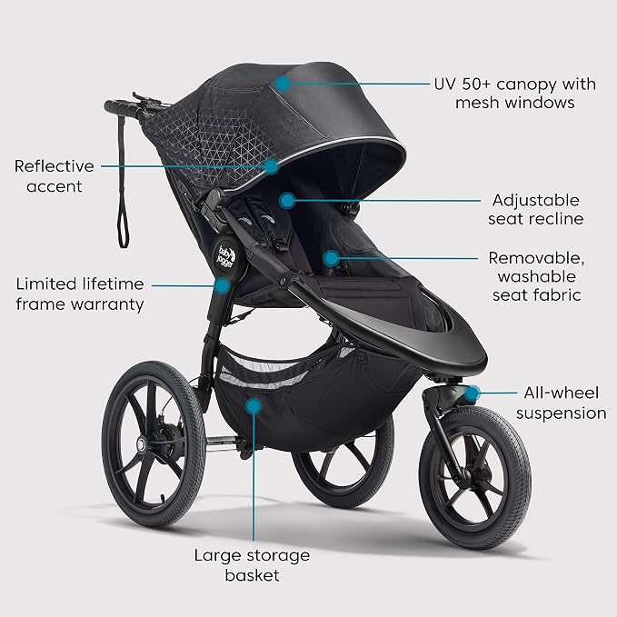 Baby Jogger Summit X3 3-Wheel Jogging Stroller - Image 6