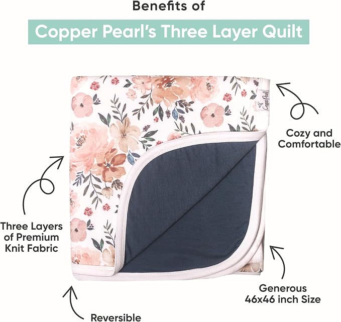 Copper Pearl Noah 3-in-1 Baby Quilt - Image 2