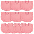 Seematn 10 Pcs Baby Muslin Bibs Drool Bibs Bandana Ruffle Soft Cotton by Seematn