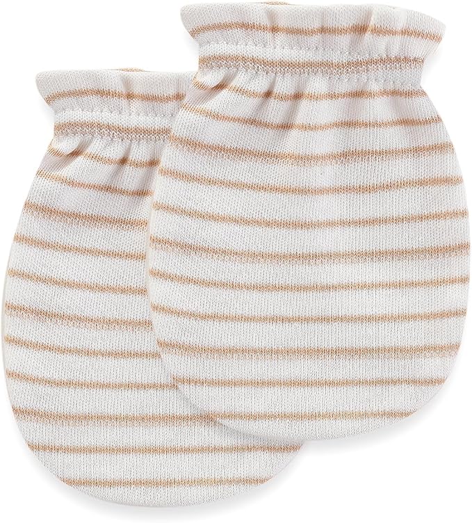 Newborn Baby Boy Girl Caps Mittens Socks Set Cotton Baby Essentials Accessories - Image 4