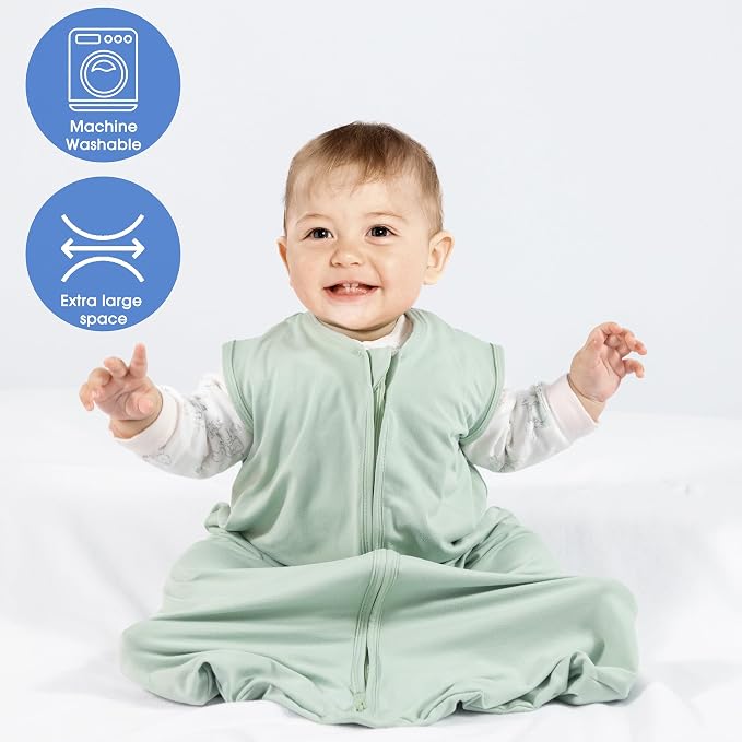 Baby Sleep Sack 6-12 Months Baby Wearable Blanket 100% Rayon Cotton 2-Way - Image 2
