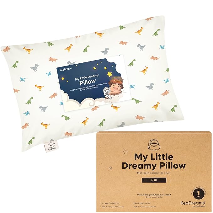Mini Toddler Pillow with Pillowcase by KeaBabies