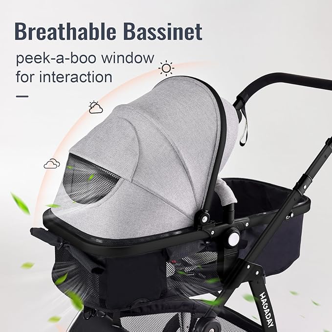 Baby Stroller, 2-in-1 Reversible ToddlerSeat - Image 3