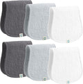 Muslin Burp Cloths Set, 6 Pieces, 100% Organic Cotton Hand Washcloths by RomyRo