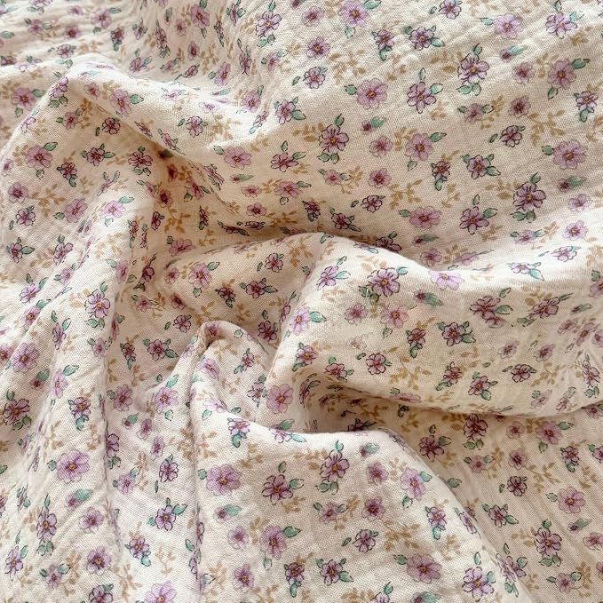 BuLuTu Purple Flower Print Kids Pillow Cases 20"x26" Fit - Image 3