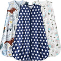 Baby Sleep Sack 12-18 Months 3 Pack Baby Wearable Blanket 100% Rayon Cotton by GUNTAIL