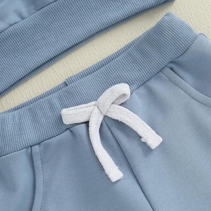 Kupretty Toddler Baby Boy Fall Winter Clothes Color Block Long Sleeve - Image 5