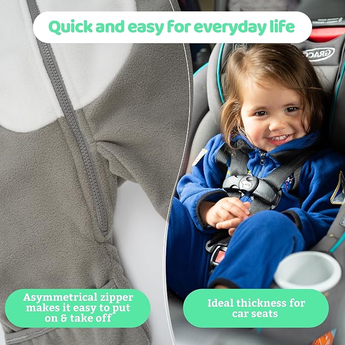 Cuddle Club Fleece Baby Bunting Bodysuit - Image 4