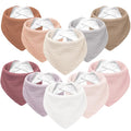 Susurration Muslin Baby Bibs 10Pack Baby Bandana Drool Bibs Soft Adjustable by Susurration