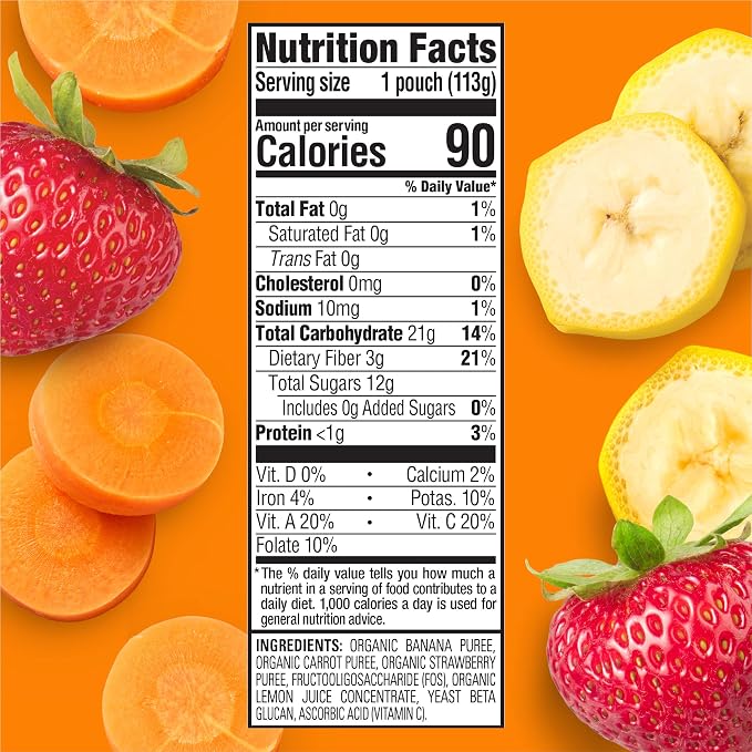 Happy Tot Organics Stage 4 Baby Food Pouches, Gluten Free, Vegan Snack - Image 6